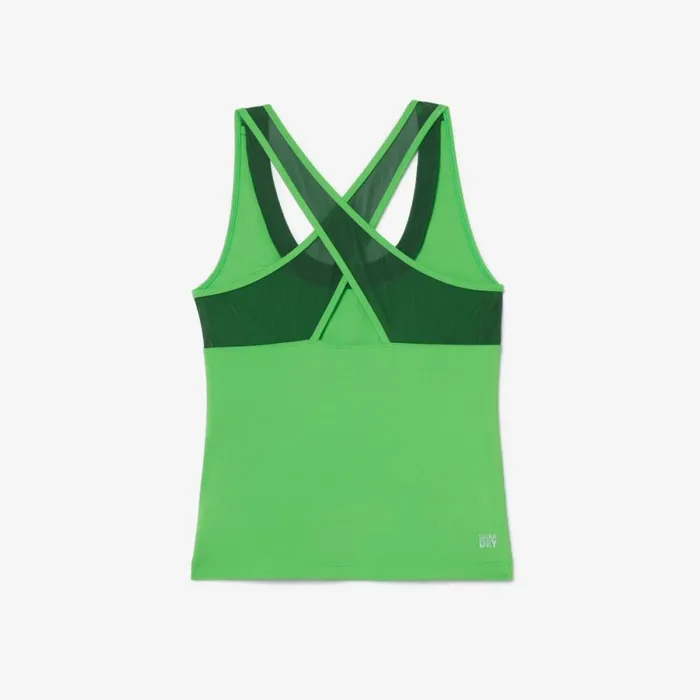 TShirts and Tops Women Lacoste Women039s UltraDry Stretch Sport Tank Top Green Iux