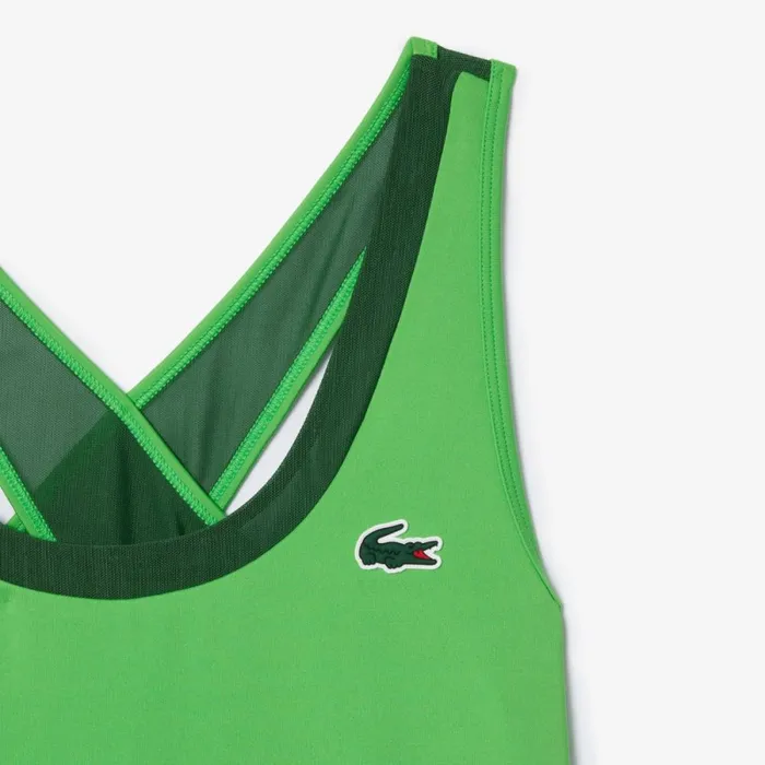 TShirts and Tops Women Lacoste Women039s UltraDry Stretch Sport Tank Top Green Iux