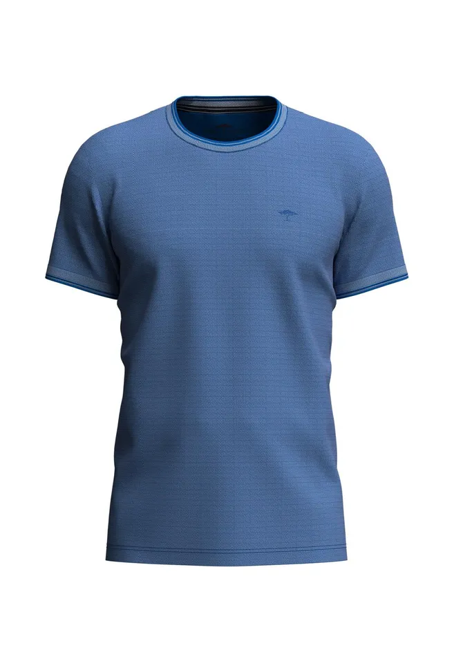 Tshirts Men FYNCHHATTON Plaincolored Cotton Tshirt With A Round Neckline Peesummer Breezestrong Bluenavyturf Green