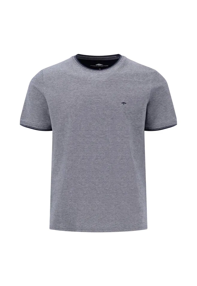 Tshirts Men FYNCHHATTON Plaincolored Cotton Tshirt With A Round Neckline Peesummer Breezestrong Bluenavyturf Green