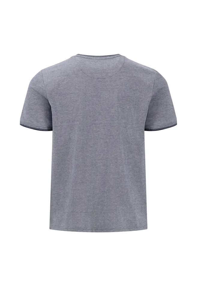 Tshirts Men FYNCHHATTON Plaincolored Cotton Tshirt With A Round Neckline Peesummer Breezestrong Bluenavyturf Green