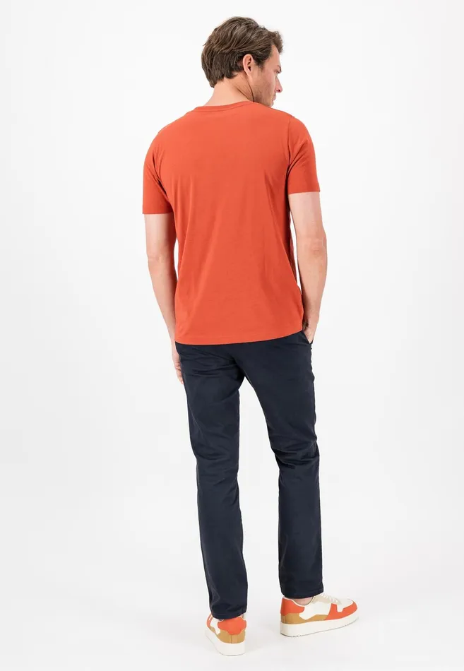 Tshirts Men FYNCHHATTON Tshirt With A Round Neckline Dark Emeraldvibrant Bluerustlight Khakicloud Bluegrass Greenflamepale Blush