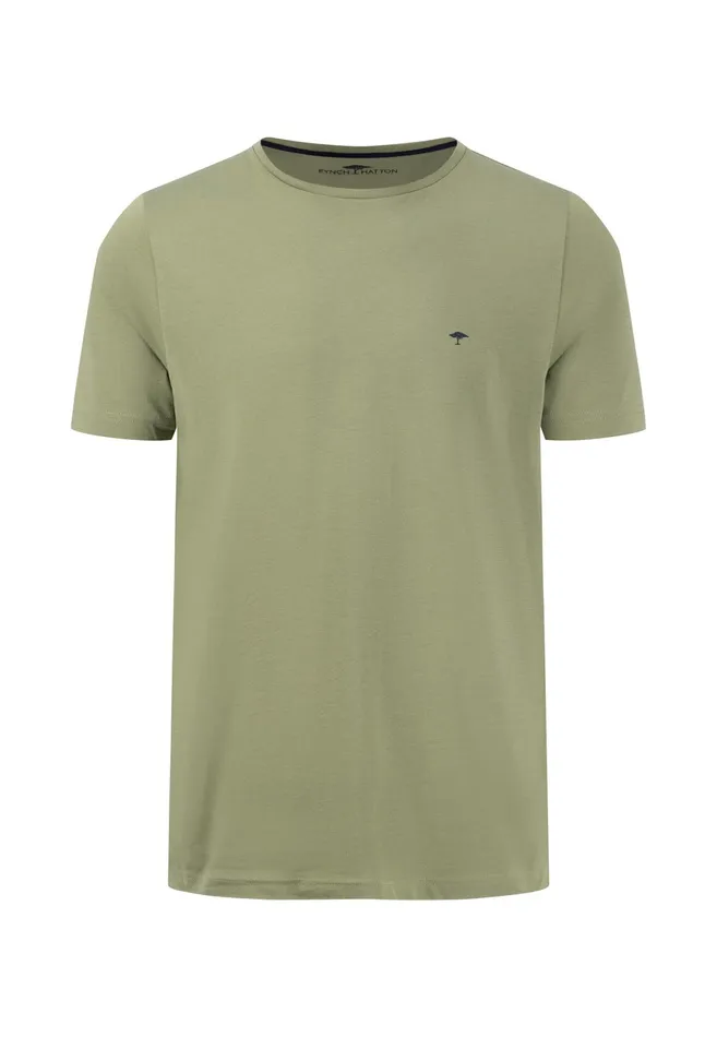 Tshirts Men FYNCHHATTON Tshirt With A Round Neckline Dark Emeraldvibrant Bluerustlight Khakicloud Bluegrass Greenflamepale Blush