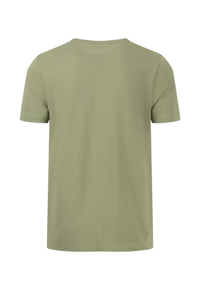 Tshirts Men FYNCHHATTON Tshirt With A Round Neckline Dark Emeraldvibrant Bluerustlight Khakicloud Bluegrass Greenflamepale Blush
