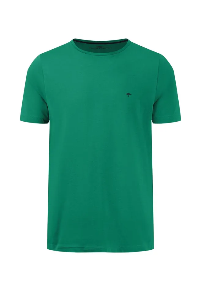 Tshirts Men FYNCHHATTON Tshirt With A Round Neckline Dark Emeraldvibrant Bluerustlight Khakicloud Bluegrass Greenflamepale Blush
