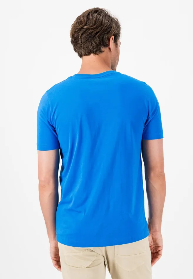 Tshirts Men FYNCHHATTON Tshirt With A Round Neckline Dark Emeraldvibrant Bluerustlight Khakicloud Bluegrass Greenflamepale Blush