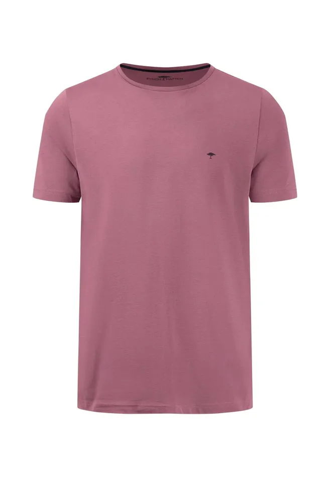 Tshirts Men FYNCHHATTON Tshirt With A Round Neckline Dark Emeraldvibrant Bluerustlight Khakicloud Bluegrass Greenflamepale Blush