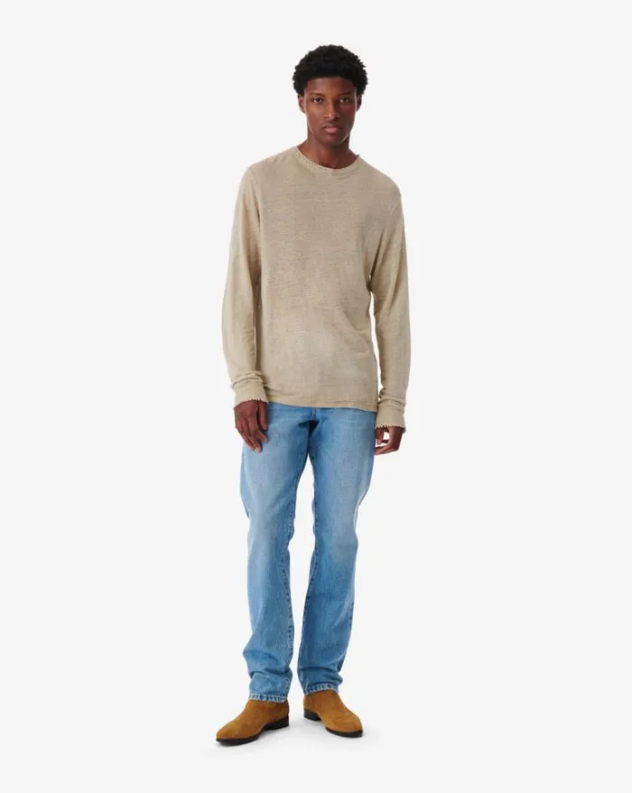 Tshirts Men IRO ARONA ROUNDNECK LINEN TSHIRT