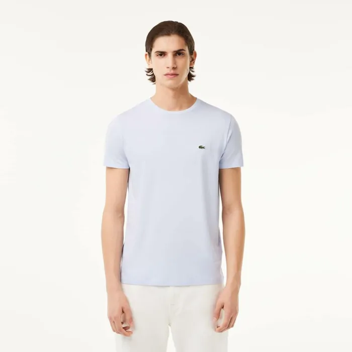 TShirts Men Lacoste Men039s Crew Neck Pima Cotton Jersey TShirt Phoenix Blue J2g TShirts Men Lacoste Men039s Crew Neck Pima Cotton Jersey TShirt Phoenix Blue J2g