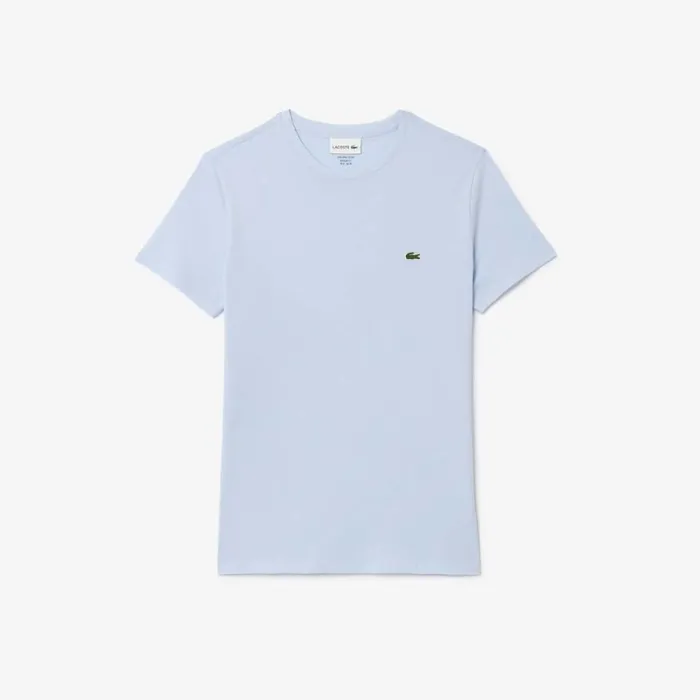 TShirts Men Lacoste Men039s Crew Neck Pima Cotton Jersey TShirt Phoenix Blue J2g