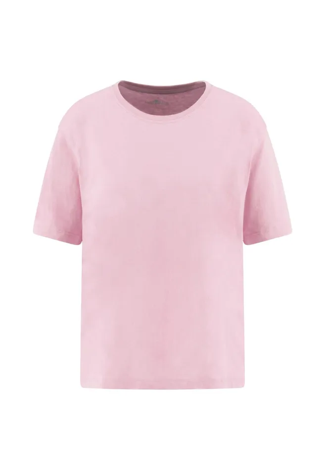 Tshirts Women FYNCHHATTON Tshirt Made Of The Finest Cotton Whitebananasandsummer Redfresh Roseocean Violetlight Blueblack