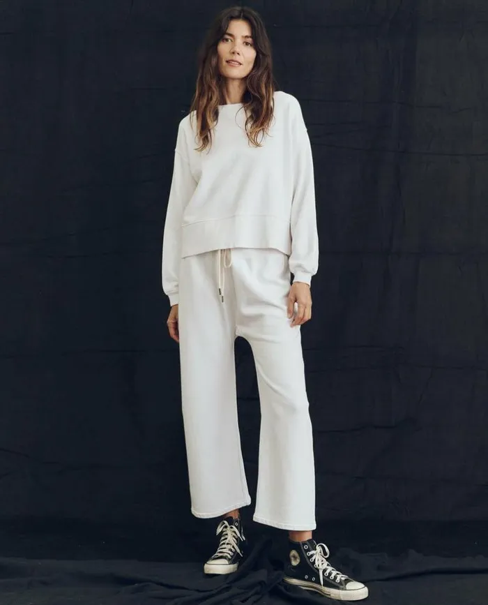 Tees and Sweats The Great The Relay Sweatpant True White