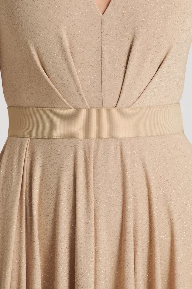 TINSEL DRAPE SKIRT CHAMPAGNE Skirts Scanlan Theodore Women TINSEL DRAPE SKIRT CHAMPAGNE Skirts Scanlan Theodore Women