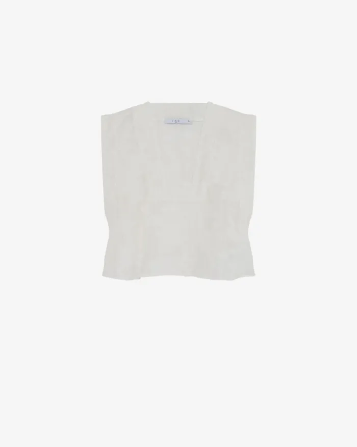 Tops and Shirts Women IRO FLORENA JACQUARD VNECK TOP