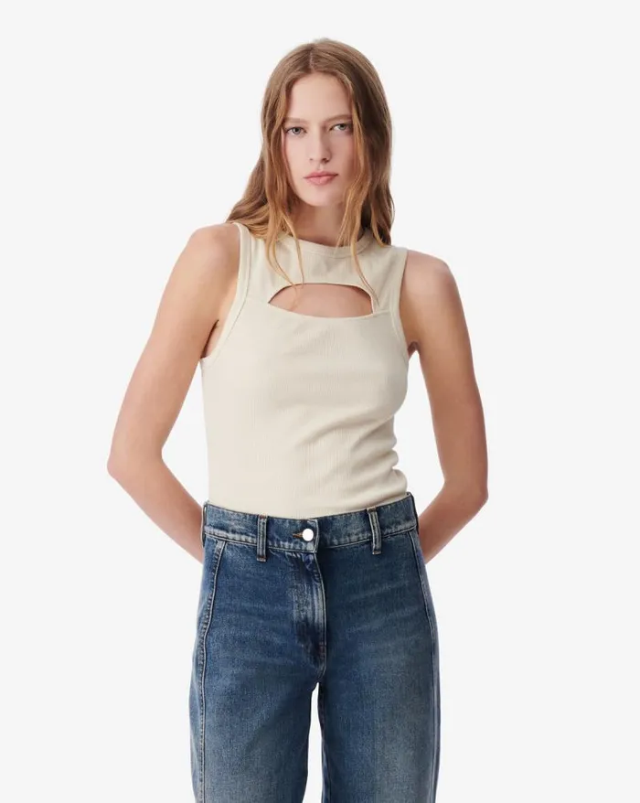 Tops and Shirts Women IRO PINA CUTOUT TANK TOP