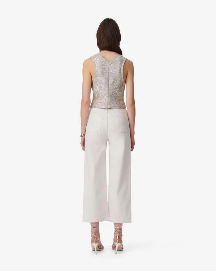 Tops and Shirts Women IRO SAMIRA LUREX JERSEY VNECK TOP