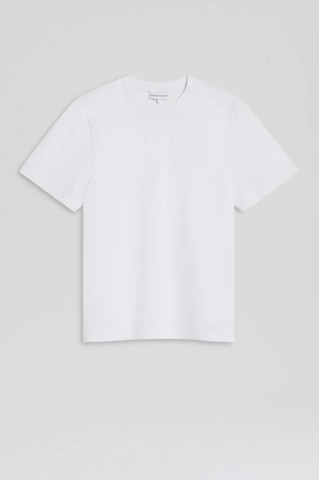 Tops Scanlan Theodore Women MERCERISED LOOSE FIT TSHIRT WHITE Tops Scanlan Theodore Women MERCERISED LOOSE FIT TSHIRT WHITE
