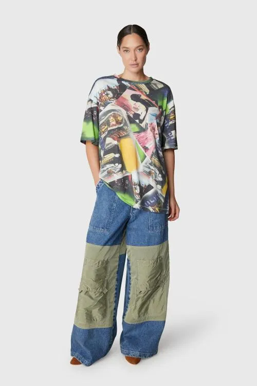 Tops WomenMen Gallery Dept RETOUCHE UNISEX BOXY TEE Retouche Print