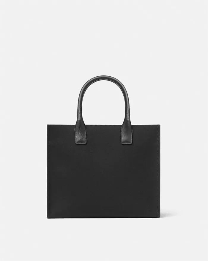 Totes Women Versace La Medusa Canvas Small Tote Bag Blackgold