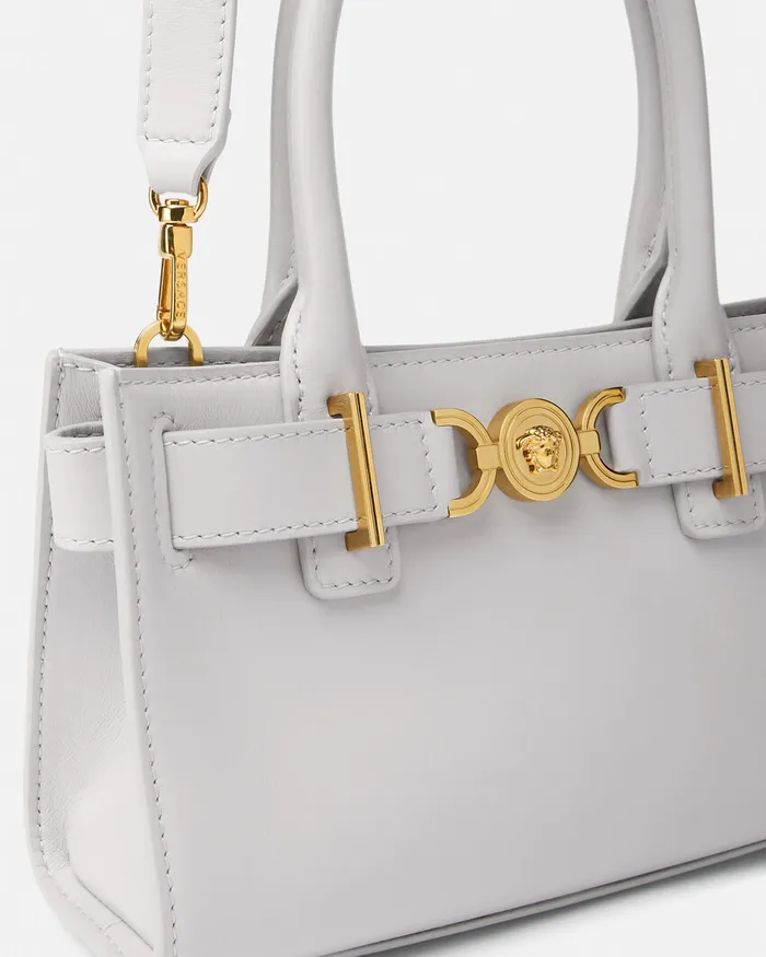 Totes Women Versace Medusa 03995 Small Tote Bag Gray