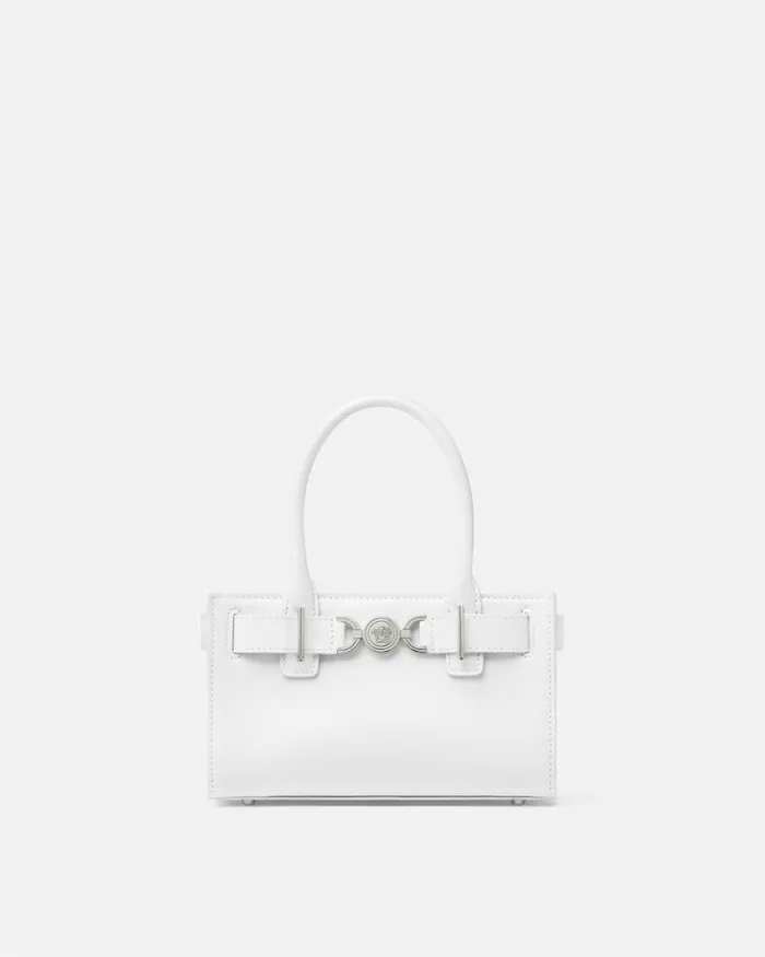 Totes Women Versace Medusa 03995 Small Tote Bag White
