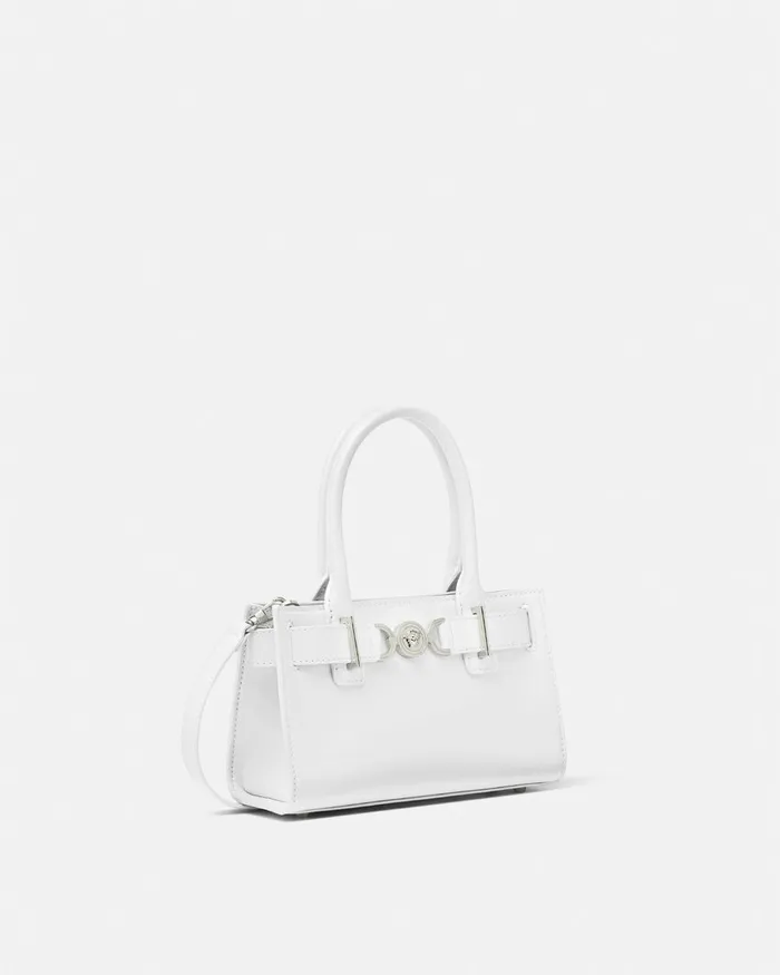 Totes Women Versace Medusa 03995 Small Tote Bag White