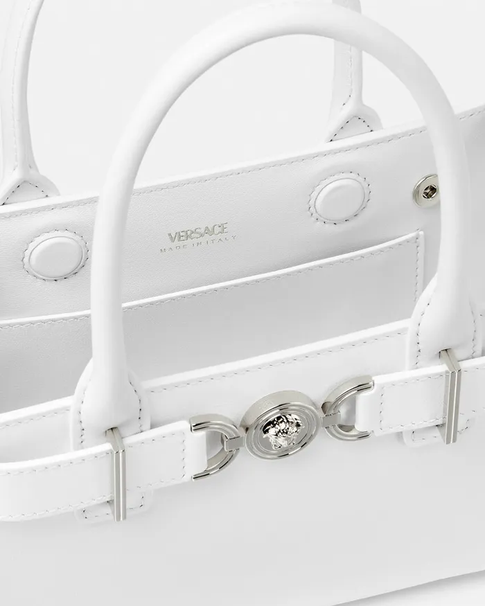 Totes Women Versace Medusa 03995 Small Tote Bag White