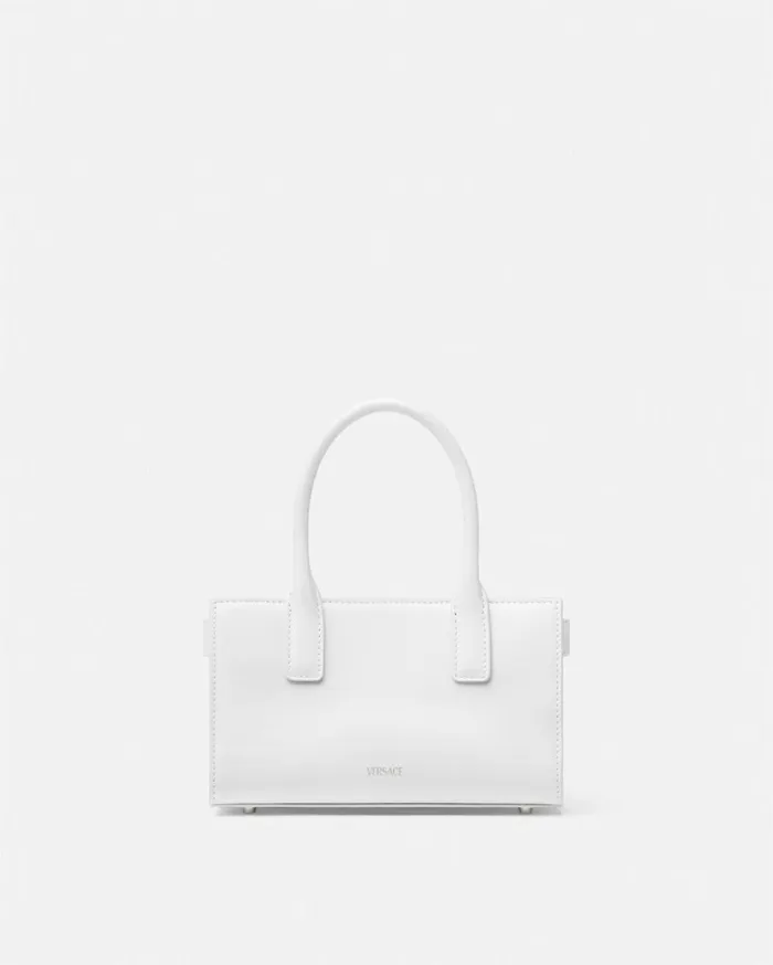 Totes Women Versace Medusa 03995 Small Tote Bag White