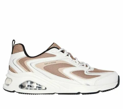 TresAir Uno 8211 Street FlAir White Tan Women SKECHERS Lace Up