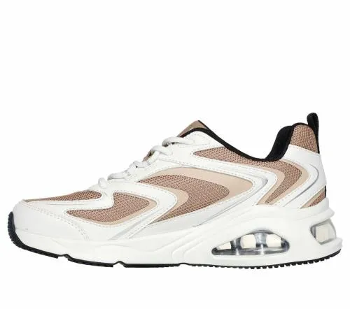 TresAir Uno 8211 Street FlAir White Tan Women SKECHERS Lace Up