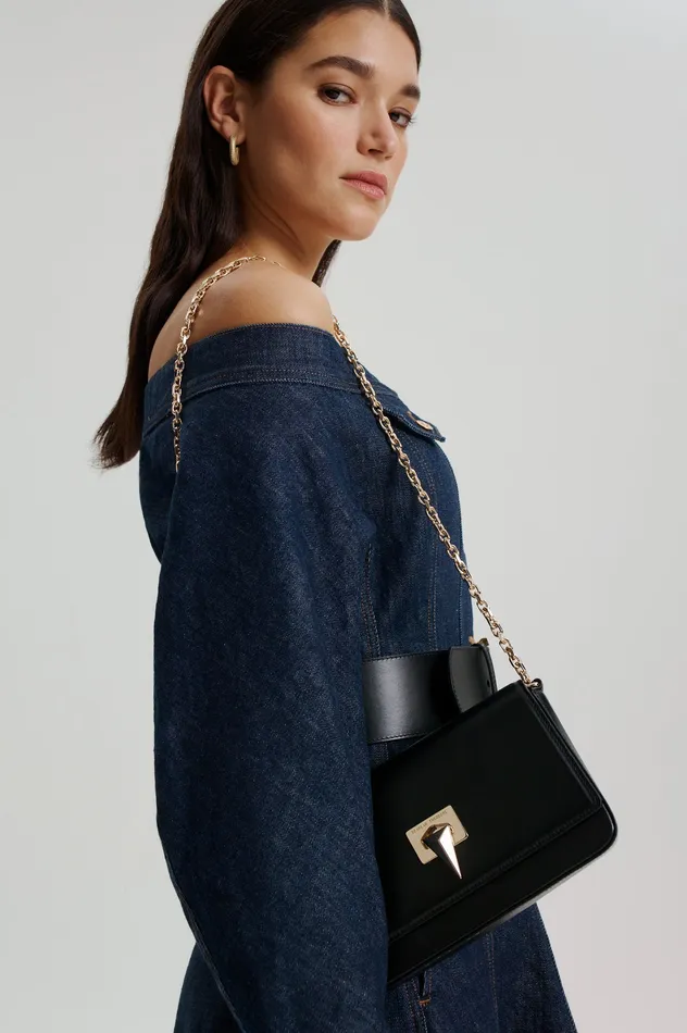 TRIANGLE SLIM BAG BLACK Bags Scanlan Theodore Women TRIANGLE SLIM BAG BLACK Bags Scanlan Theodore Women