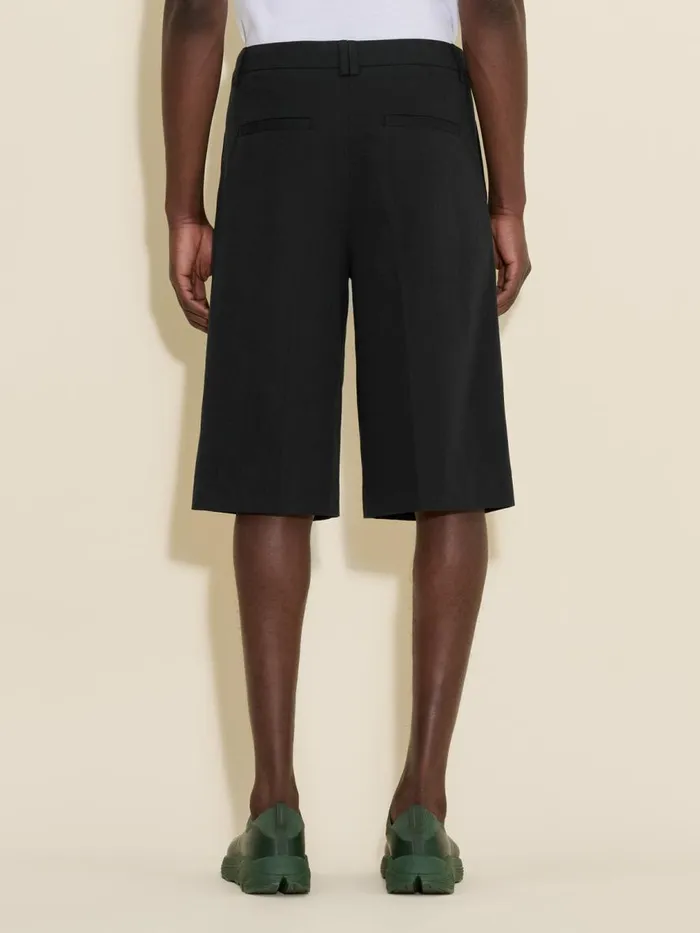 Trousers and Shorts Men Holzweiler Lino Pleat Shorts Black