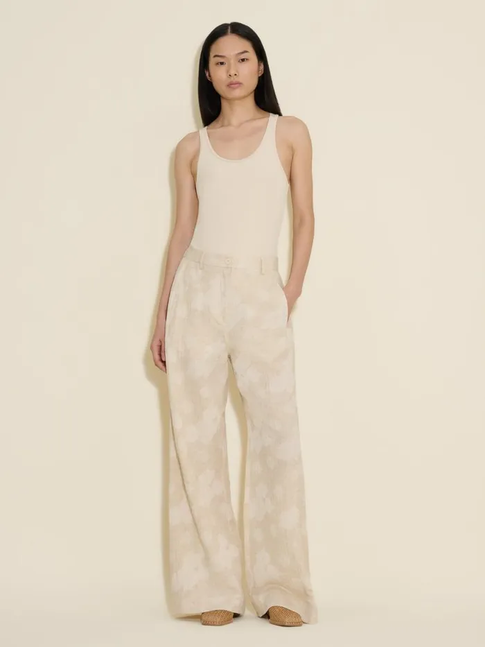 Trousers and Shorts Women Holzweiler Vidda Jacquard Trousers Ecru Mix