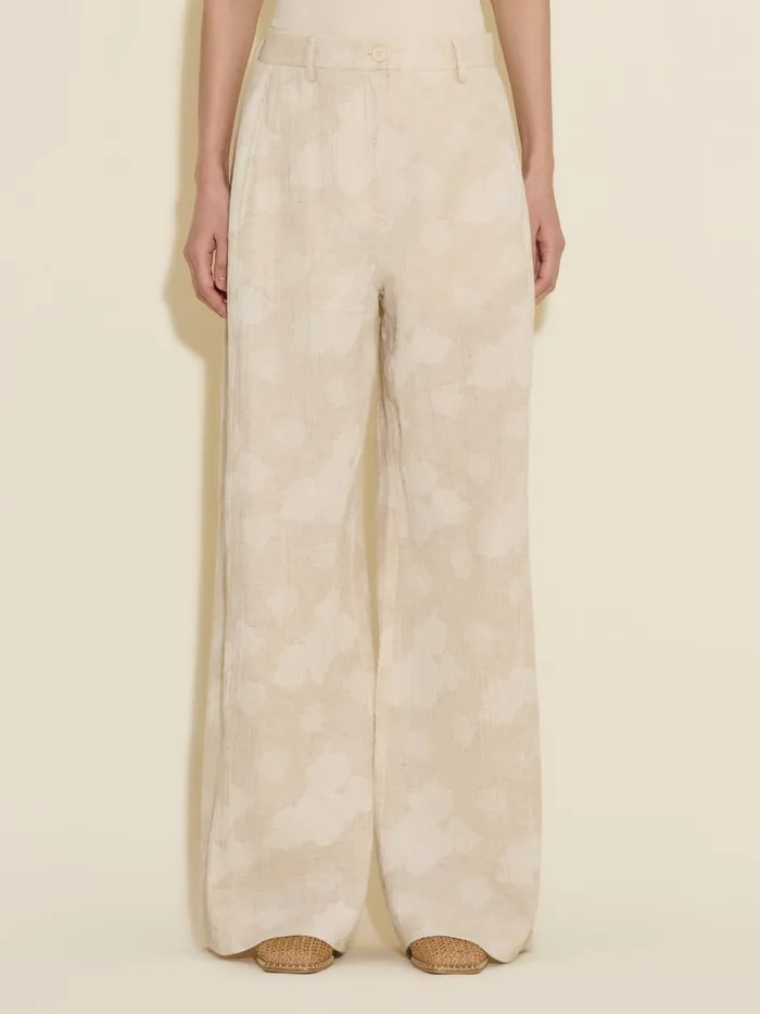 Trousers and Shorts Women Holzweiler Vidda Jacquard Trousers Ecru Mix
