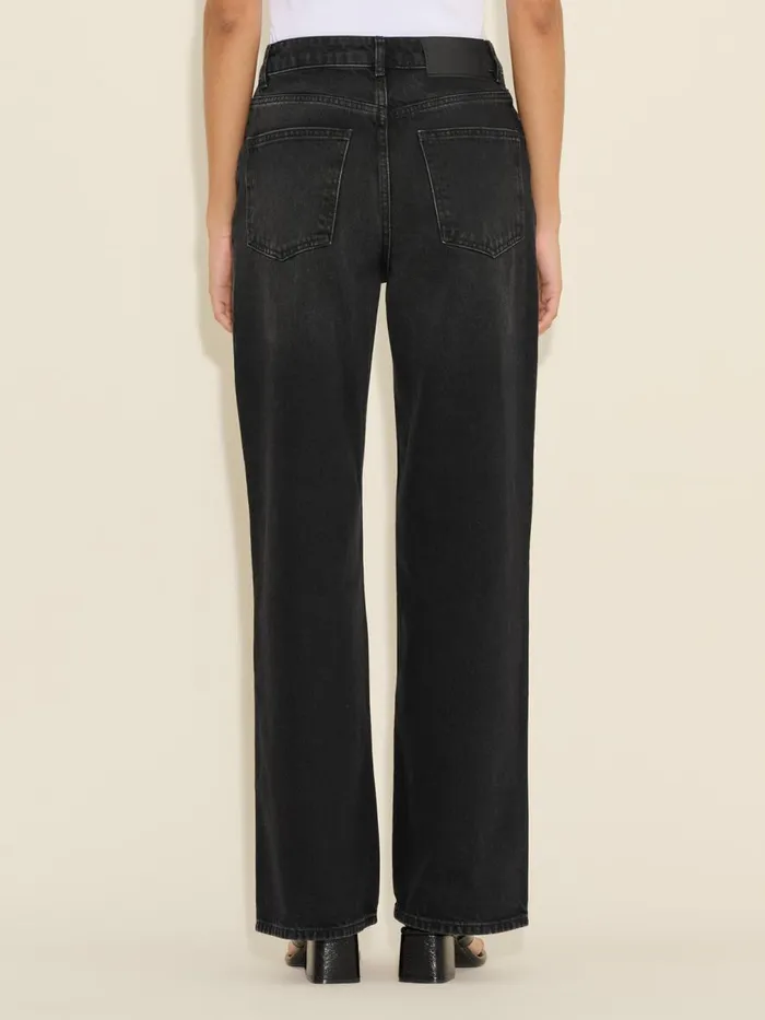 Trousers and Shorts Women Holzweiler W Wide Jeans Black Washed