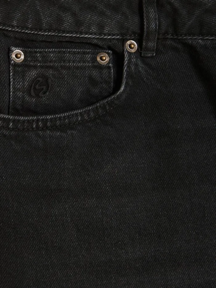 Trousers and Shorts Women Holzweiler W Wide Jeans Black Washed