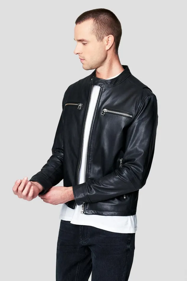 True Blue Bomber Men BLANK NYC Jackets