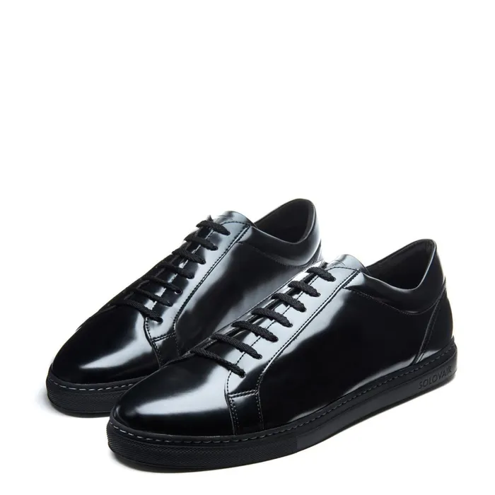 VeganMenWomen Solovair Sneakers Black Vegan Sneaker 070