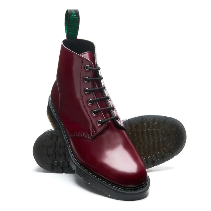 Vegan Solovair Astronaut Boots Merlot Vegan 6 Eye Astronaut Boot