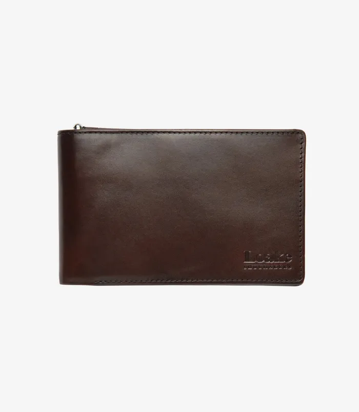 Wallets Card Holders Men Luxury Travel Wallet Dark Brown Loake