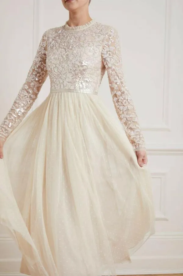 WeddingWomen Needle and Thread Tempest Bodice Ballerina Dress Champagne WeddingWomen Needle and Thread Tempest Bodice Ballerina Dress Champagne