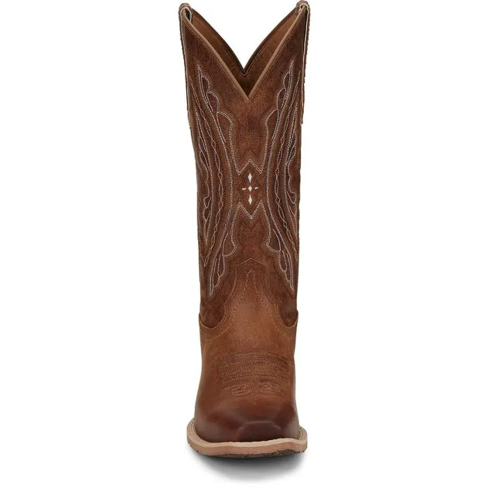 Western Women Justin Boots Rein 12034 Western Boot Waxy Tan 040tan041