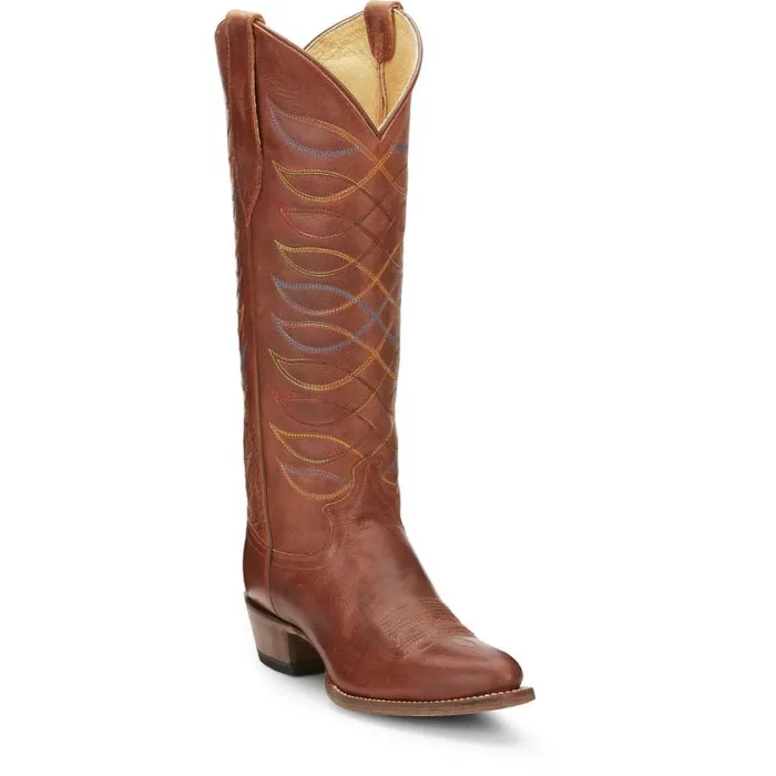 Western Women Justin Boots Whitley 15 WomenS Western Boot Rustic Amber 040orange041