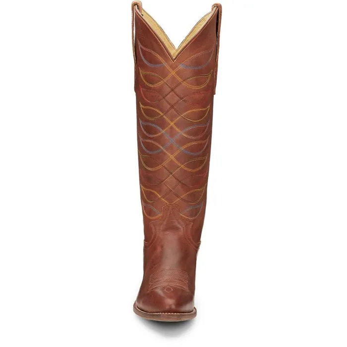 Western Women Justin Boots Whitley 15 WomenS Western Boot Rustic Amber 040orange041