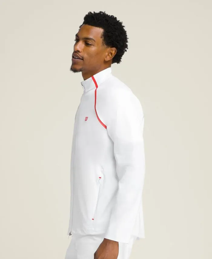 Wilson Outerwear Men Elite Tennis Performance Jacket 8211 Bright White Wilson Outerwear Men Elite Tennis Performance Jacket 8211 Bright White