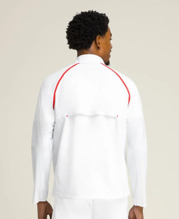 Wilson Outerwear Men Elite Tennis Performance Jacket 8211 Bright White Wilson Outerwear Men Elite Tennis Performance Jacket 8211 Bright White