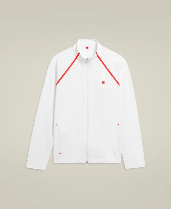 Wilson Outerwear Men Elite Tennis Performance Jacket 8211 Bright White Wilson Outerwear Men Elite Tennis Performance Jacket 8211 Bright White