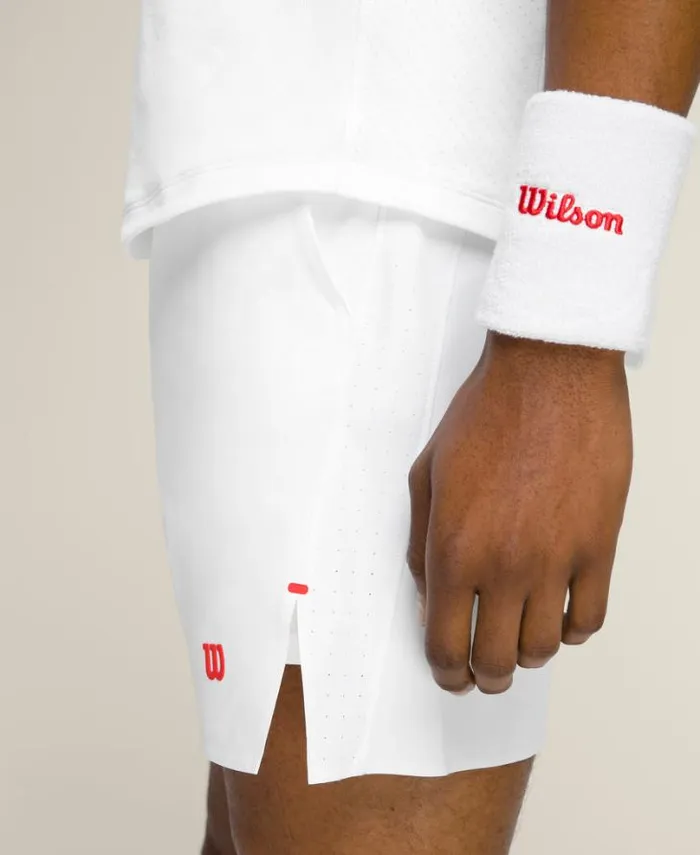Wilson Shorts Men Peak Tennis Short Unlined 8211 Bright White Wilson Shorts Men Peak Tennis Short Unlined 8211 Bright White