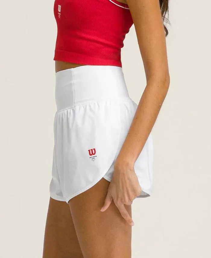 Wilson Shorts Women Split Court Short 8211 Bright White Wilson Shorts Women Split Court Short 8211 Bright White