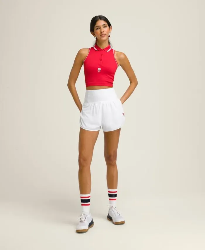 Wilson Shorts Women Split Court Short 8211 Bright White Wilson Shorts Women Split Court Short 8211 Bright White